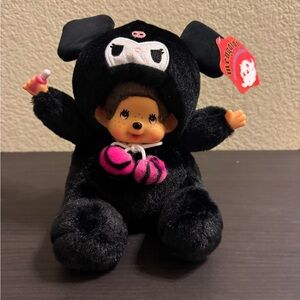 Adorable 7.8” Monchichi & Kuromi Collaboration Plush! ❤️